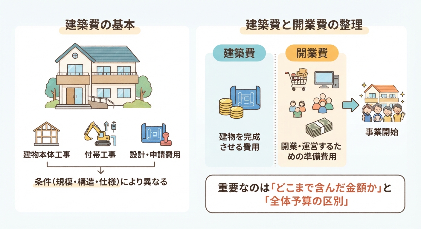 障がい者グループホームの間取りを考えるイメージ