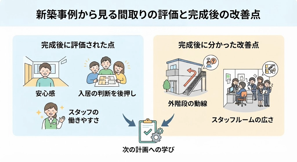 障がい者グループホームの新築事例のイメージ