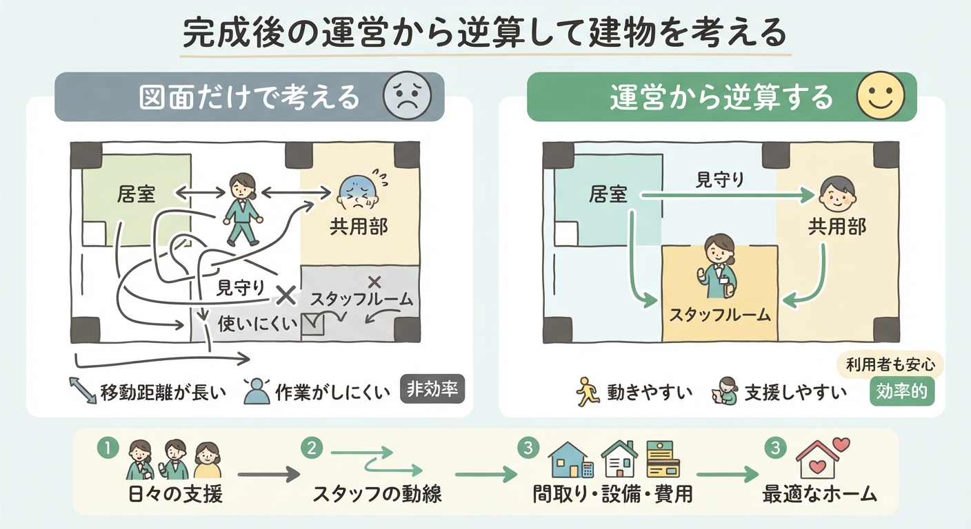 障がい者グループホームの間取りを考えるポイント